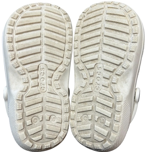 Crocs Insulated White Grey Kids Size 10 - Picture 5 of 6